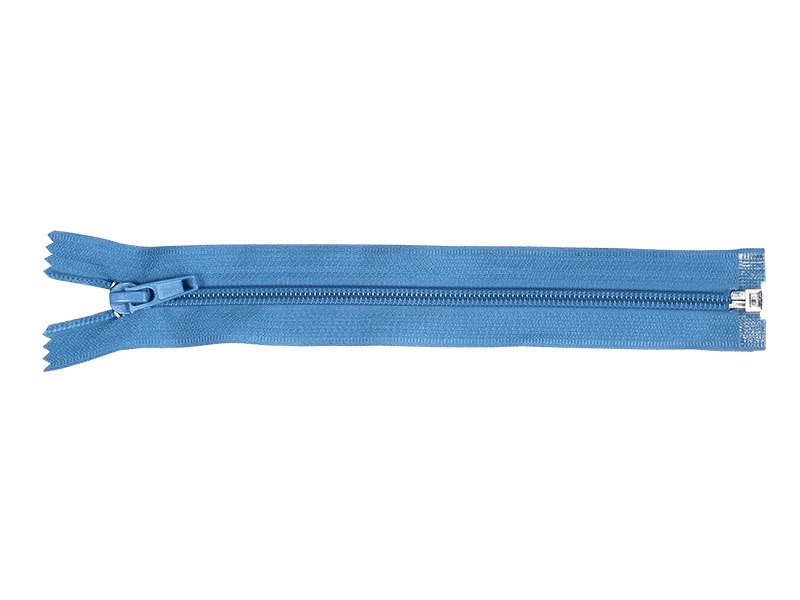 NYLON READY ZIPPER 5 AUTO LOCK OPEN END 45 CM (144) BLUE