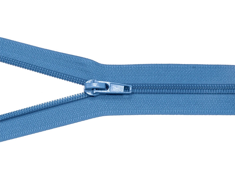 NYLON READY ZIPPER 5 AUTO LOCK OPEN END 45 CM (144) BLUE