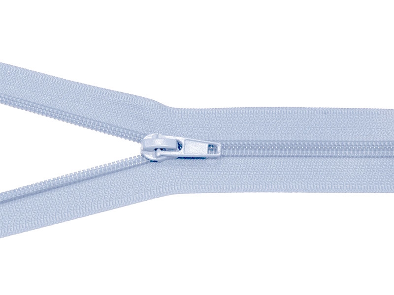 SPIRÁLOVÝ ZIP ŠÍŘE 5 AUTO LOCK DĚLITELNÝ 75 CM (259) SVETLE  MODRÝ
