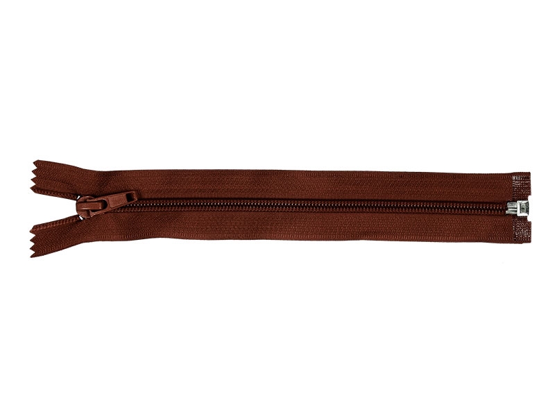 SPIRÁLOVÝ ZIP ŠÍŘE 5 AUTO LOCK DĚLITELNÝ 75 CM (097) HNĚDÝ