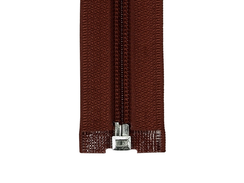 SPIRÁLOVÝ ZIP ŠÍŘE 5 AUTO LOCK DĚLITELNÝ 75 CM (097) HNĚDÝ