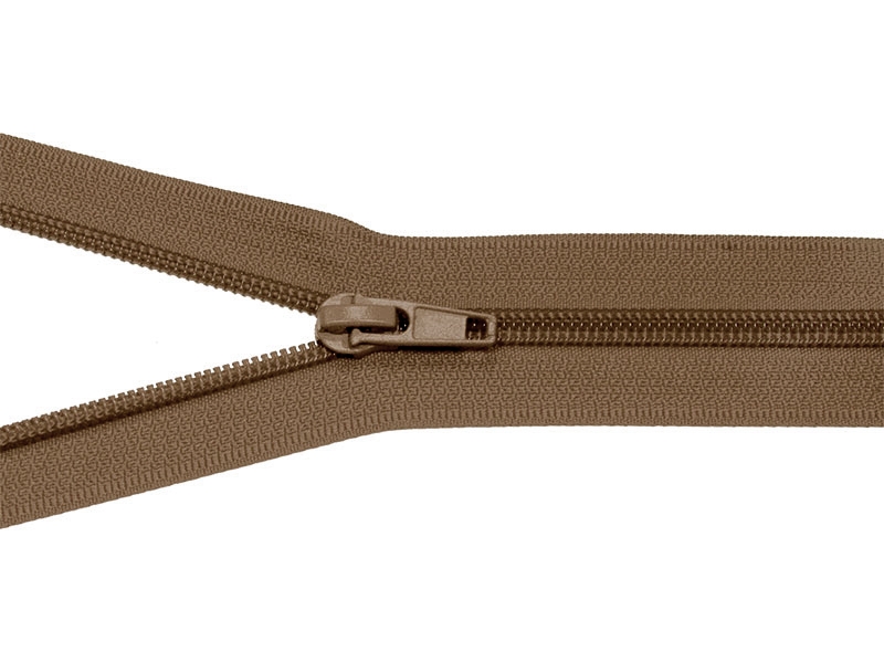 SPIRALREIßVERSCHLUSS 5 AUTO LOCK TEILBAR 30 CM (894)  DUNKELBEIGE