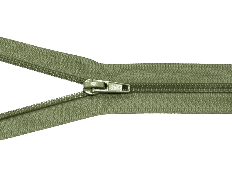 NYLON READY ZIPPER 5 AUTO LOCK OPEN END 75 CM (170) OLIVE