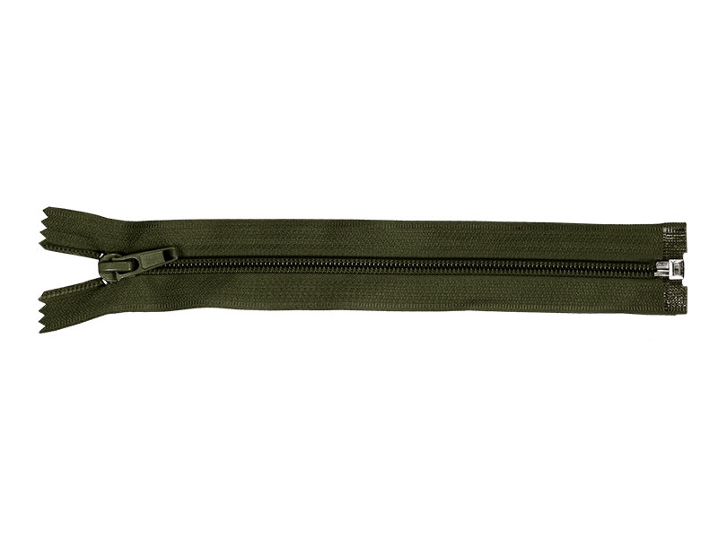 NYLON READY ZIPPER 5 AUTO LOCK OPEN END 55 CM (305) OLIVE