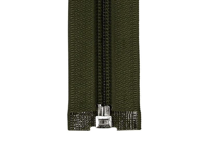 NYLON READY ZIPPER 5 AUTO LOCK OPEN END 55 CM (305) OLIVE