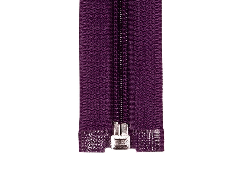 SPIRÁLOVÝ ZIP ŠÍŘE 5 AUTO LOCK DĚLITELNÝ 80 CM (865) FIALOVÝ