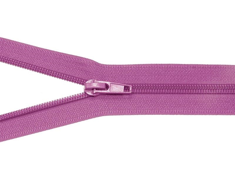 SPIRÁLOVÝ ZIP ŠÍŘE 5 AUTO LOCK DĚLITELNÝ 45 CM (375) FIALOVÝ