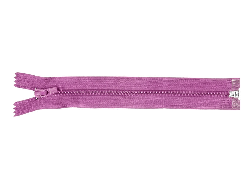 SPIRÁLOVÝ ZIP ŠÍŘE 5 AUTO LOCK DĚLITELNÝ 30 CM (375) FIALOVÝ