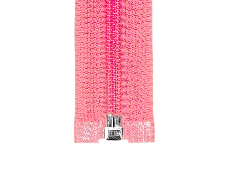 NYLON READY ZIPPER 5 AUTO LOCK OPEN END 55 CM (513) PINK NYLON READY ZIPPER 5 AUTO LOCK OPEN END 55 CM (513) PINK