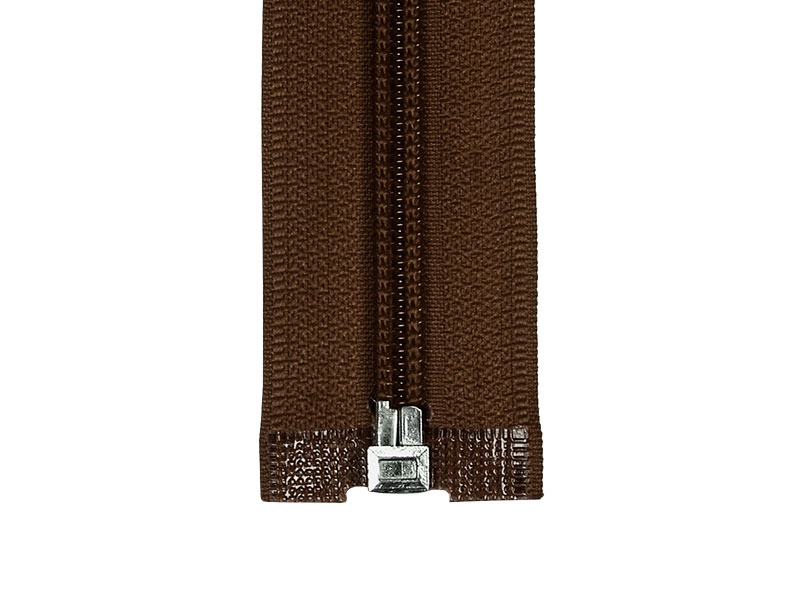 SPIRÁLOVÝ ZIP ŠÍŘE 5 AUTO LOCK DĚLITELNÝ 35 CM (568) HNĚDÝ