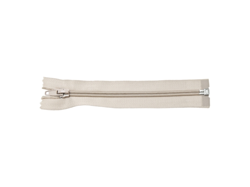 SPIRALREIßVERSCHLUSS 5 AUTO LOCK  TEILBAR 25 CM (101)   HELLBEIGE