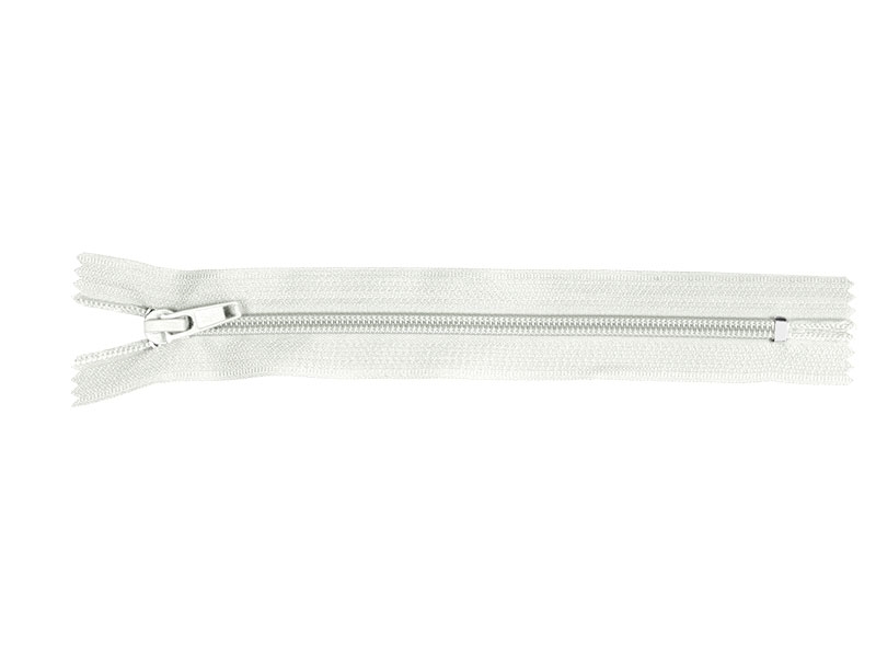 SPIRALREIßVERSCHLUSS 5 AUTO LOCK NICHT TEILBAR 18 CM HELLGRAU 337