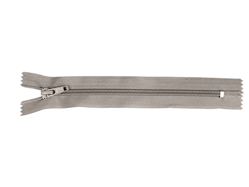 Zamek błyskawiczny spiralny 5 nierozdzielczy auto lock 16 cm (032) jasnoszary Zamek błyskawiczny spiralny 5 nierozdzielczy auto lock 16 cm (032) jasnoszary