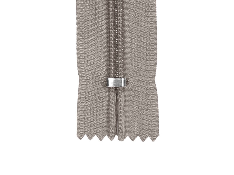 SPIRÁLOVÝ ZIP ŠÍŘE 5 AUTO LOCK  NEDĚLITELNÝ 18 CM SVETLE ŠEDÝ  032