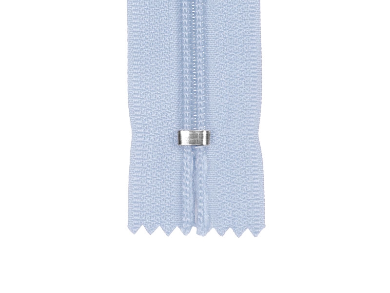 NYLON READY ZIPPER 5   AUTO LOCK CLOSE END 18 CM (259) LIGHT BLUE