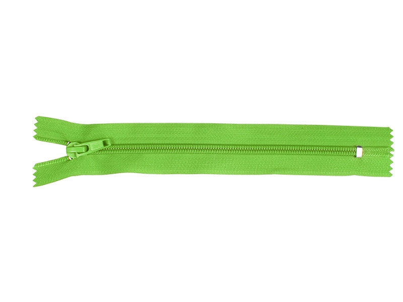 SPIRALREIßVERSCHLUSS 5 AUTO LOCK NICHT TEILBAR 18 CM GRÜN 536