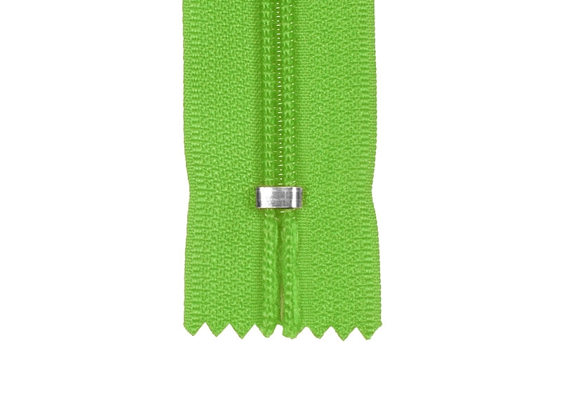 NYLON READY ZIPPER 5 AUTO LOCK CLOSE END 18 CM (536) GREEN