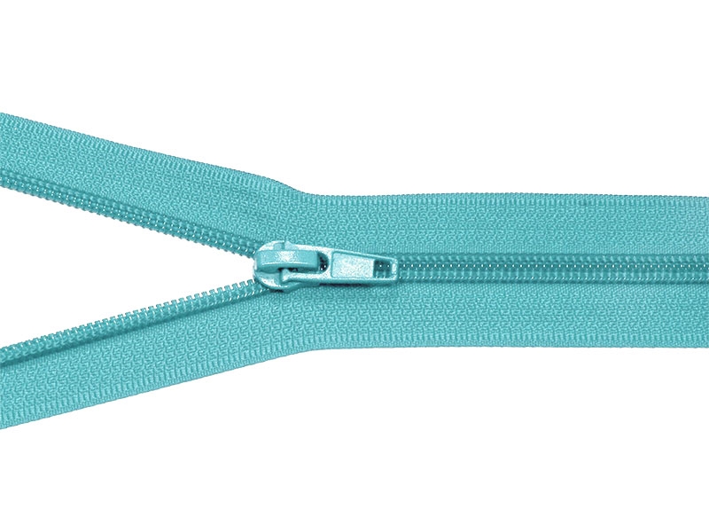 NYLON READY ZIPPER 5 AUTO LOCK CLOSE END 18 CM (833) TURQUOISE