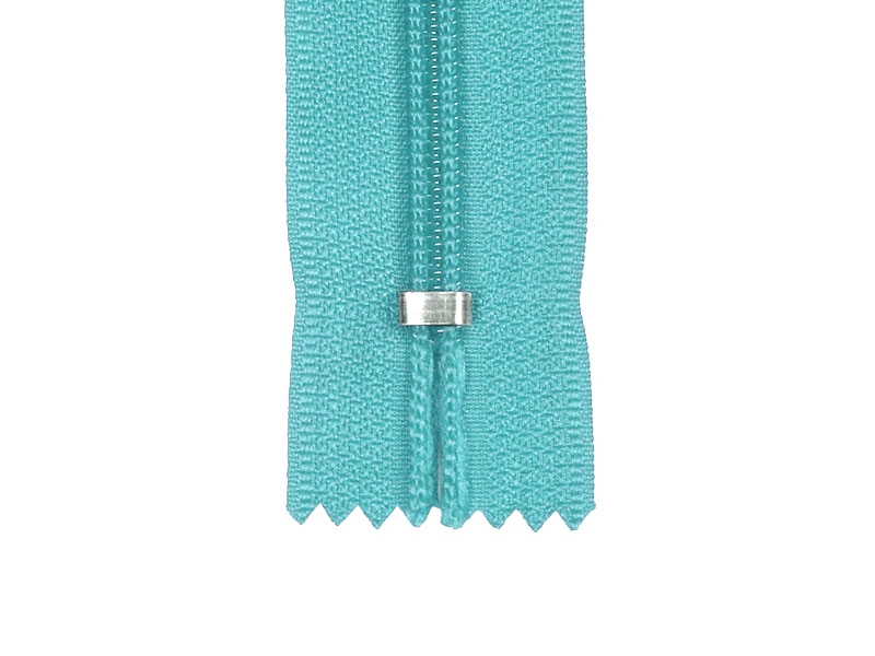 NYLON READY ZIPPER 5 AUTO LOCK CLOSE END 18 CM (833) TURQUOISE