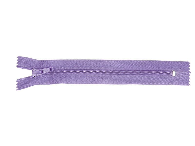 SPIRÁLOVÝ ZIP ŠÍŘE 5 AUTO LOCK NEDĚLITELNÝ 18 CM FIALOVÝ 373