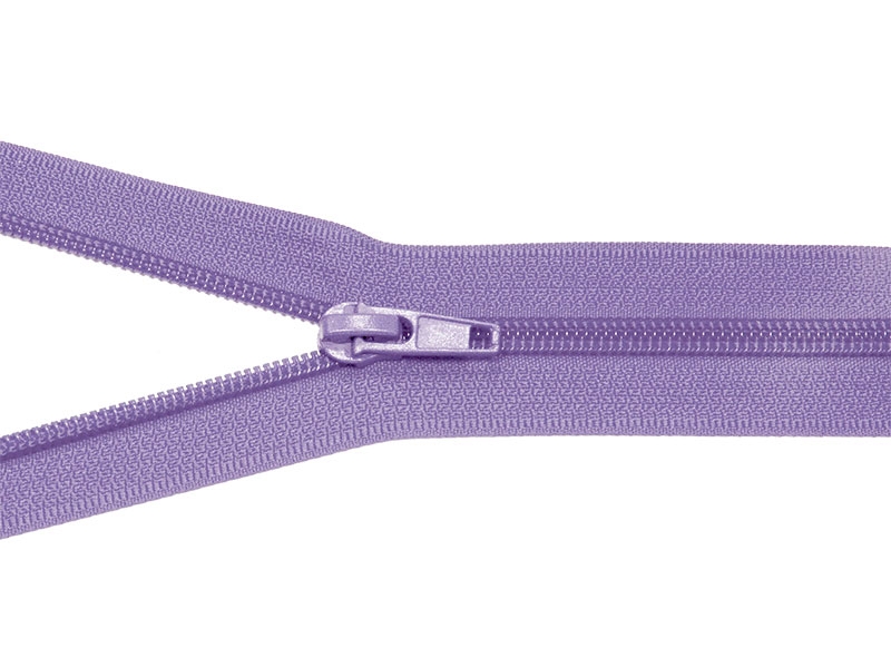 SPIRÁLOVÝ ZIP ŠÍŘE 5 AUTO LOCK NEDĚLITELNÝ 18 CM FIALOVÝ 373