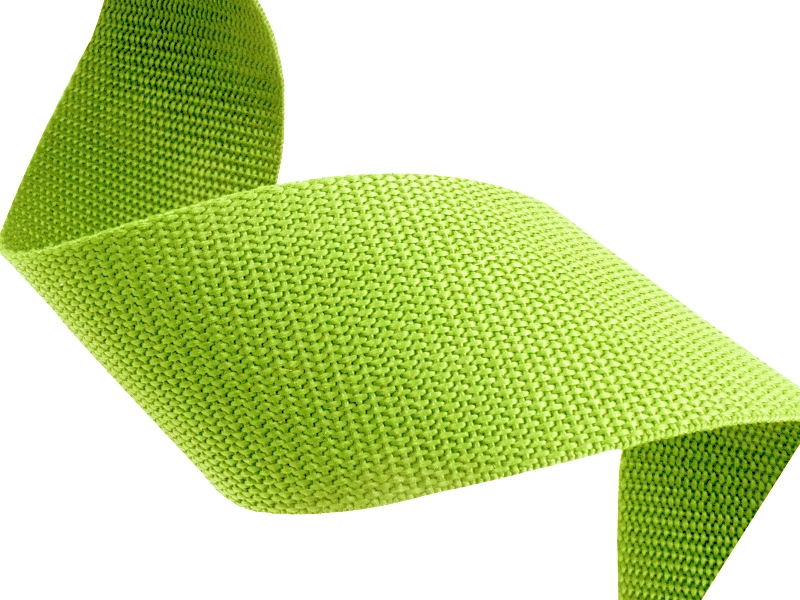 Webbing pp 15 mm / 1,3 mm light green 041 50 mb Webbing pp 15 mm / 1,3 mm light green 041 50 mb