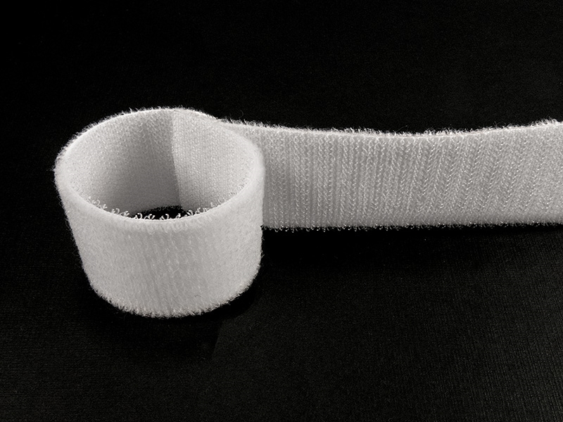 Taśma rzep dwustronna (501) biała nylon