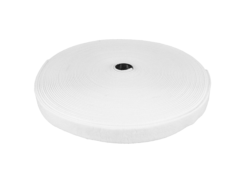Taśma rzep dwustronna (501) biała nylon
