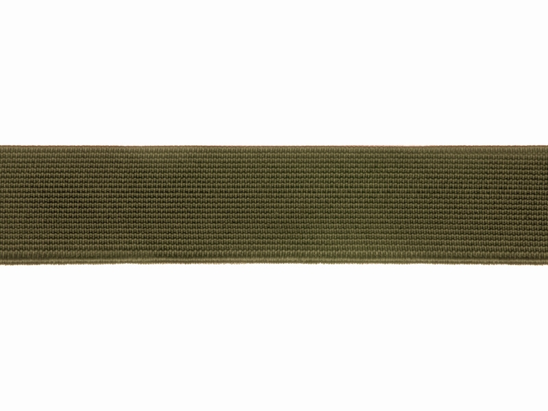 WOVEN ELASTIC TAPE 24 MM (173) KHAKI POLYESTER 25 MB