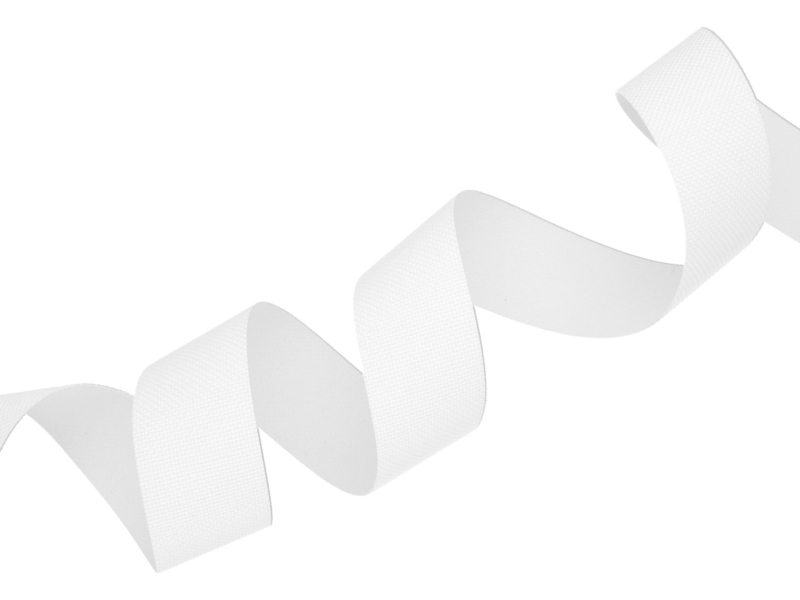 Polyester-Einfassband 25 mm Weiß (501) Polyester-Einfassband 25 mm Weiß (501)