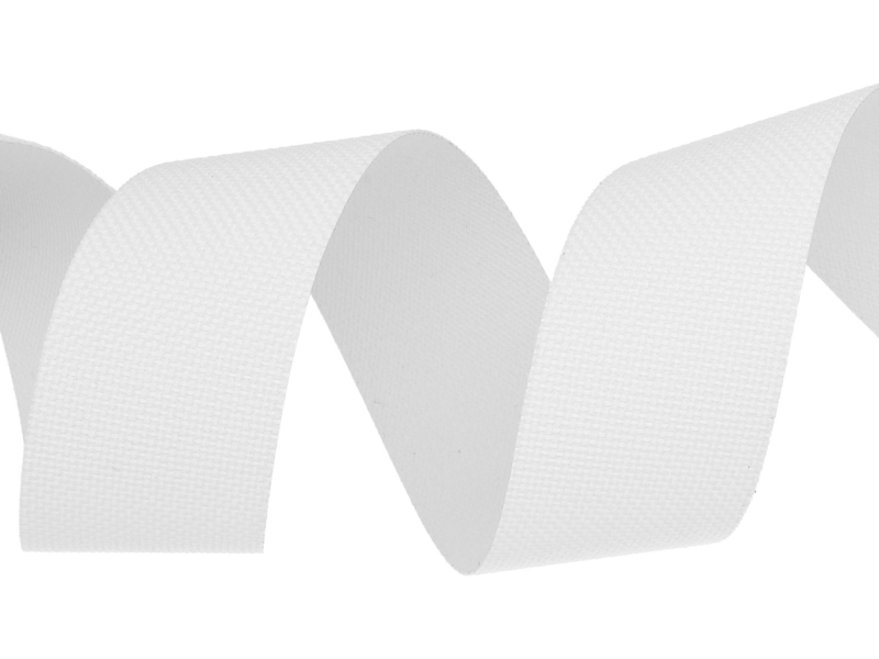 Polyester-Einfassband 25 mm Weiß (501) Polyester-Einfassband 25 mm Weiß (501)