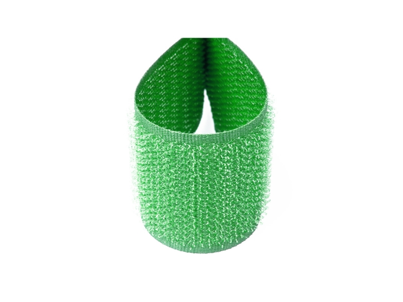 Hook and loop tape  green 684 polyester/nylon hook 25 mb