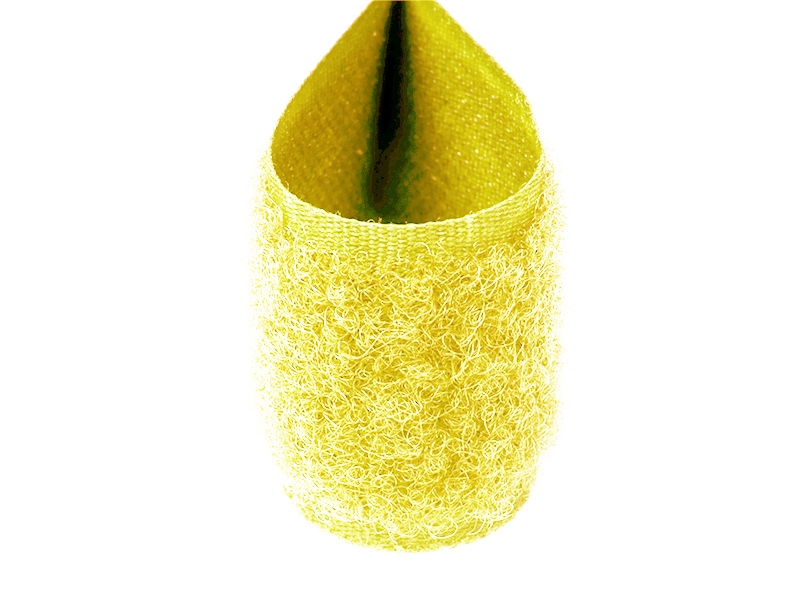 Hook and loop tape  light yellow 611 polyester/nylon loop 25 mb