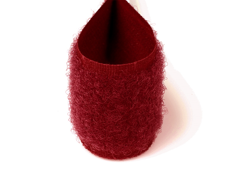 Hook and loop tape maroon 525 polyester/nylon loop 25 mb Hook and loop tape maroon 525 polyester/nylon loop 25 mb