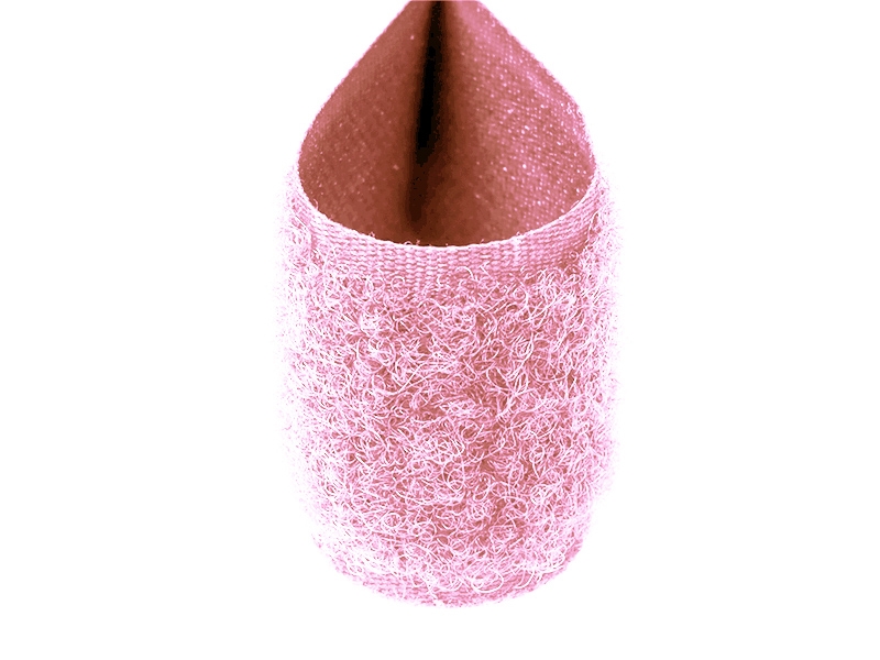 Hook and loop tape  pink 515 polyester/nylon loop 25 mb