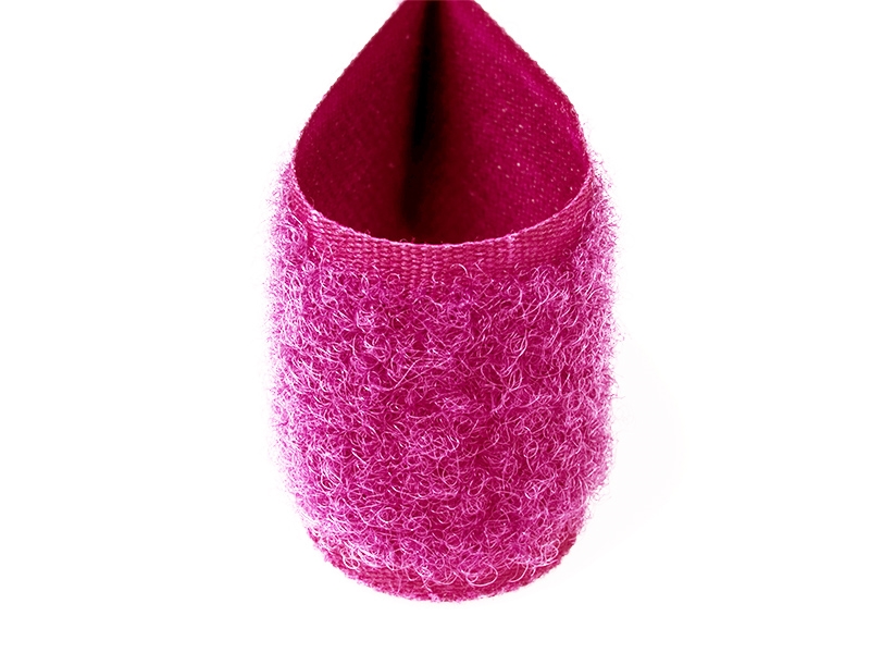 Hook and loop tape amaranth 299 polyester/nylon loop 25 mb