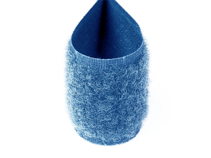 Klettverschlussband  blau 144 polyester/nylon flausch 25 lm