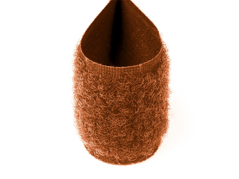 Klettverschlussband Rostrot 102 polyester/nylon flausch 25 lm Klettverschlussband Rostrot 102 polyester/nylon flausch 25 lm
