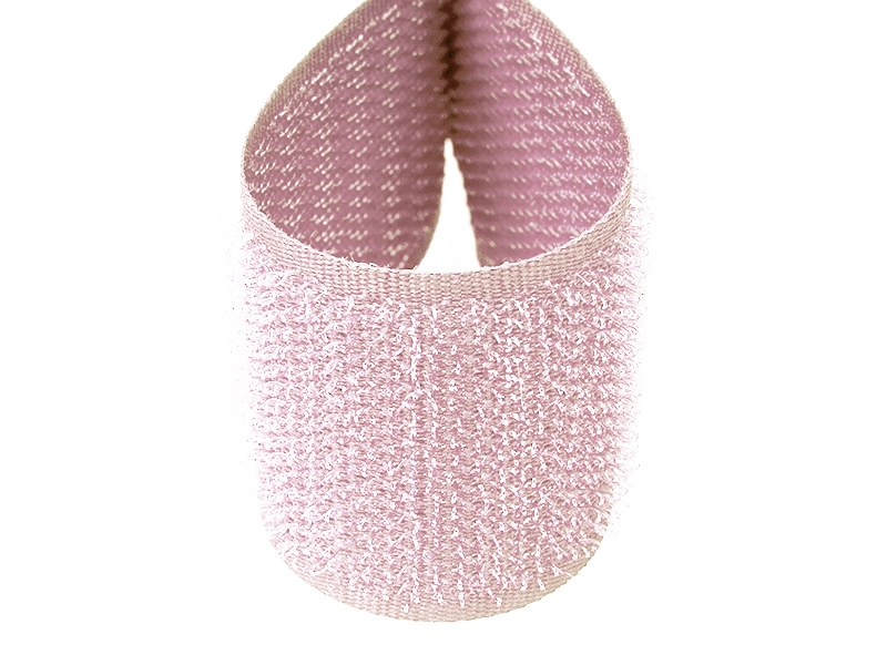 Zipová páska světle růžová 552 polyester/nylon háček 25 m