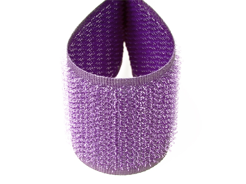 Klettverschlussband  hellviolett 663 polyester/nylon haken 25 lm
