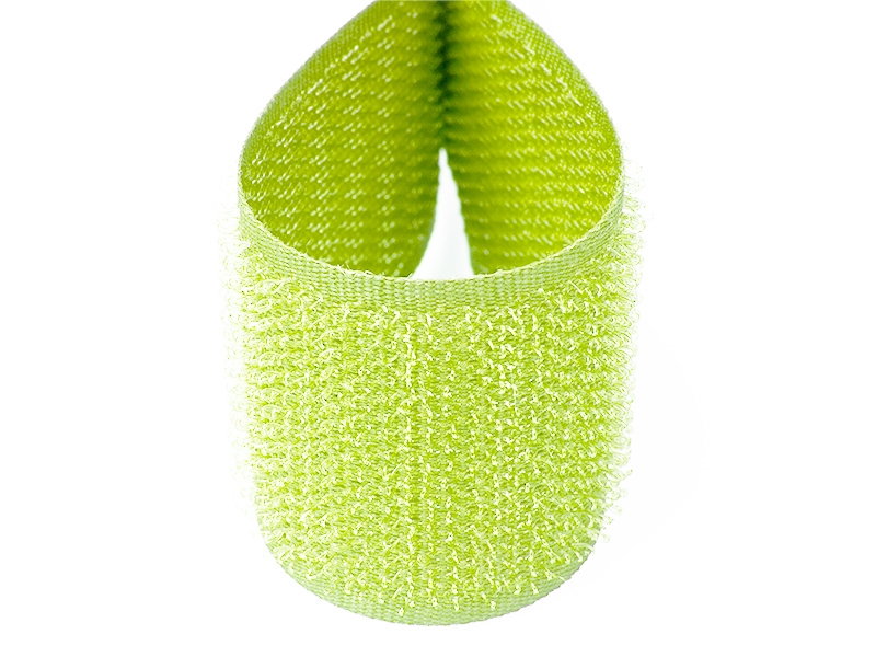 Klettverschlussband  hellgrün 041 polyester/nylon haken 25 lm