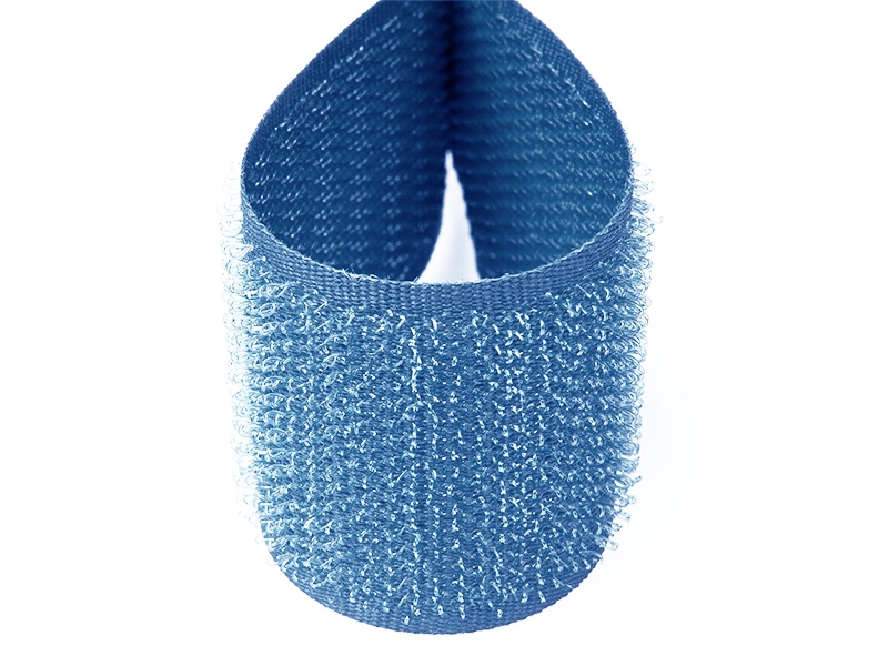 Hook and loop tape  blue 144 polyester/nylon hook 25 mb