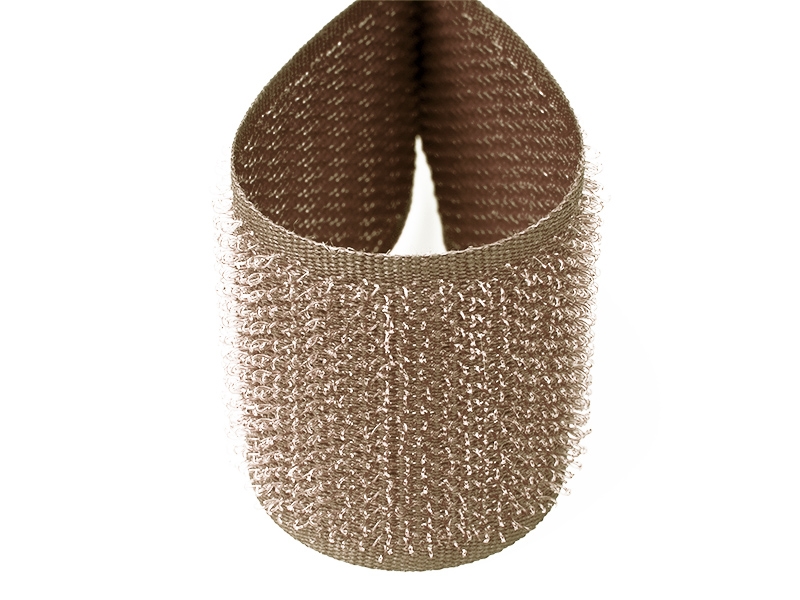 Hook and loop tape dark beige 894 polyester/nylon hook 25 mb Hook and loop tape dark beige 894 polyester/nylon hook 25 mb