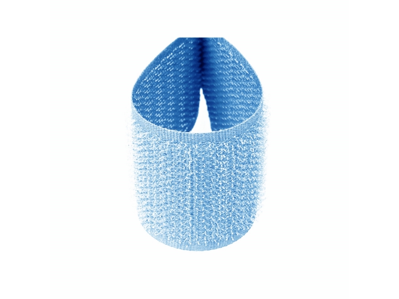 Hook and loop tape light blue 351 polyester/nylon hook 25 mb Hook and loop tape light blue 351 polyester/nylon hook 25 mb