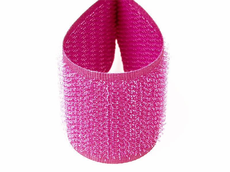Klettverschlussband  rosa 516 polyester/nylon haken 25 lm