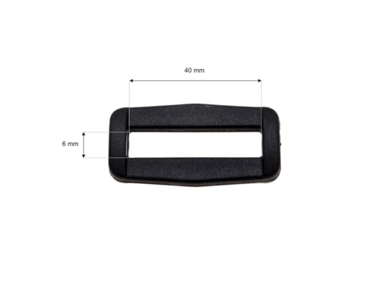 Ramka plastikowa 40 mm (a) czarna