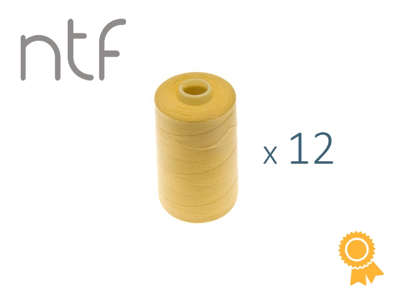 POLYESTER THREADS NTF 40/2 YELLOW A517 1000 M x 12 PCS.
