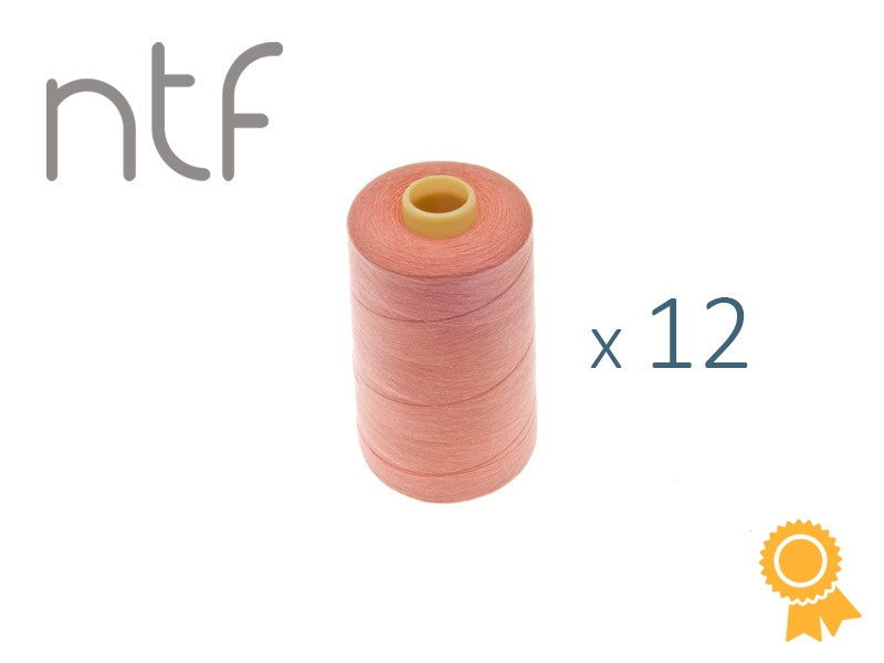 POLYESTER THREADS NTF 40/2 SALMON A540 1000 M x 12 PCS.