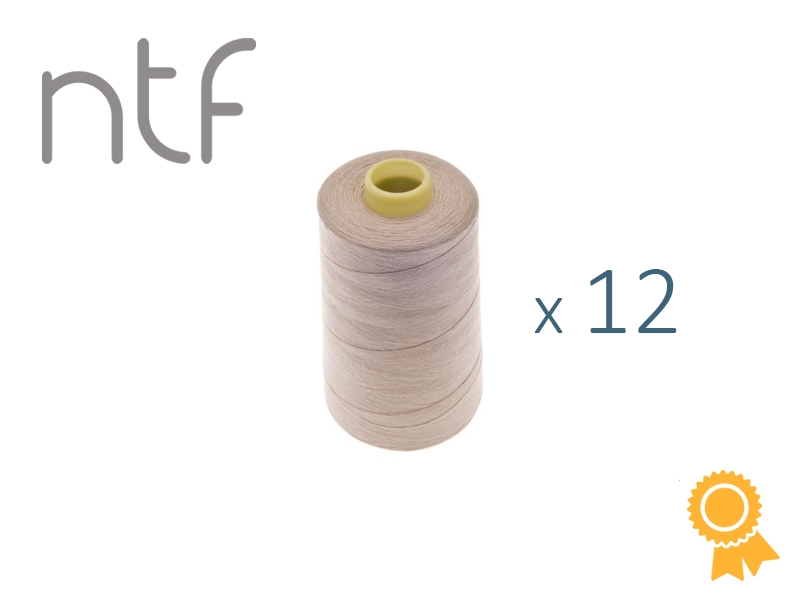 POLYESTEROVÉ NITĚ NTF 40/2PŘÍRODNÍ A863  1000 m x 12 ks
