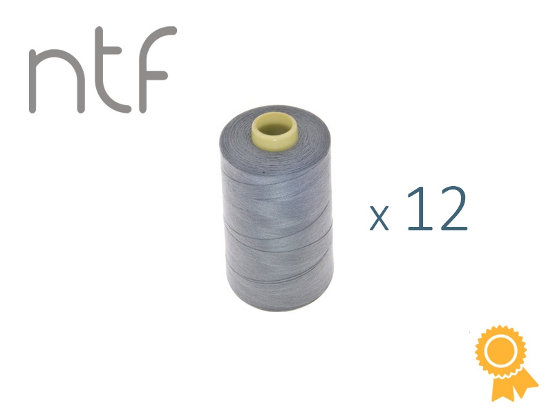 POLYESTER THREADS NTF 40/2 STEEL  A738 1000 M x 12 PCS.